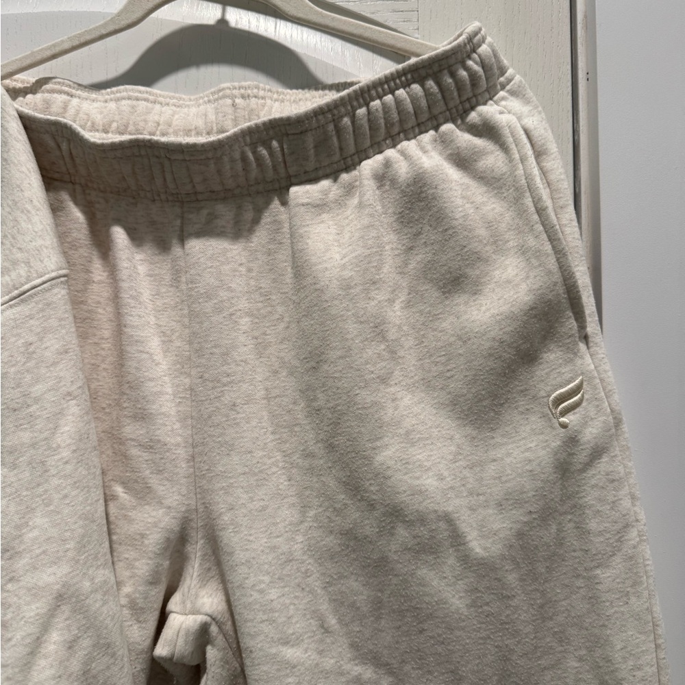 Fabletics Oatmeal Half-Zip Pullover & Joggers Set - image 4